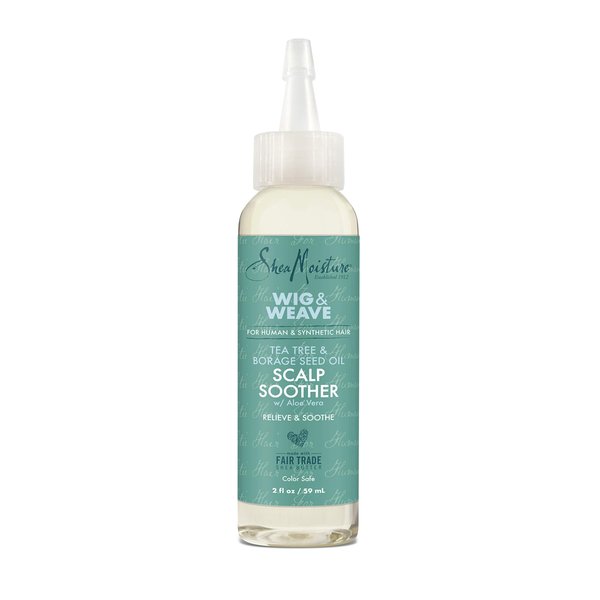 SheaMoisture Scalp Soother Oil Serum for Wig and Weave Tea Tree and Borage Seed Oil Paraben Free Scalp Treatment, 2 Ounce