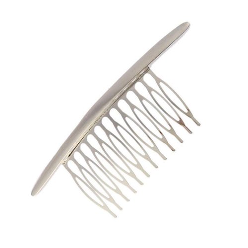 2PCS (Gold+Silver) Smoothly Alloy Wire Hair Clip Teeth Combs Hair Side Combs Bridal Wedding Veil Combs Hair Clip Hair Holder for Women Lady Girls