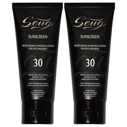 Face Sunscreen Black Girl, Sunscreen for black skin,Face & Body Moisturizing sunscreen for face SPF 30, Black Gir'l Sunscreen for black women kids,Sunscreen no white cast 2PCS