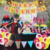 Softball Party Decorations, Softball Party Supplies Includes Softball Banners, Cake Toppers, Hanging Swirls, and Balloons for Girls Birthday