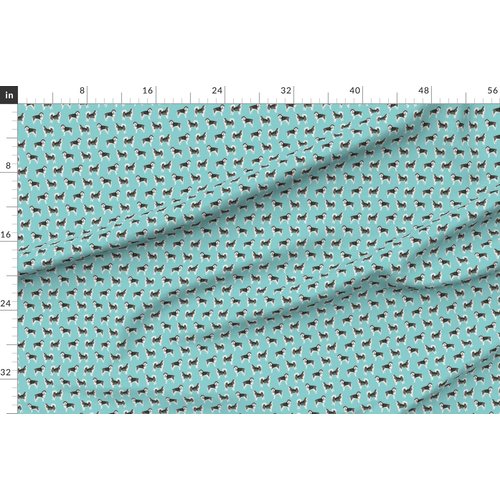 Spoonflower Fabric - Alaskan Malamute Simple Dogs Portrait Breeds Pets Puppy Pet Printed on Denim Fabric Fat Quarter - Bottomweight Apparel Home Decor Upholstery