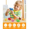 Coogam Numbers Matching Game 10PCS, 123 Counting Dinosaur Toys, Educational Preschool Montessori Fine Motor Skill Mathematics Learning Toys for 2 3 4 Years Old