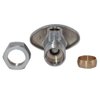Eastman Multi-Turn Angle Stop Valve with Nut and Sleeve, 3/8 Inch OD x 5/8 Inch OD, Chrome Plate, 48290LF