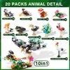 Sawaruita Party Favors for kids-20 Packs Fun Bird Building Blocks Sets Classroom Prizes-Birthday Goodie Bags Stuffers for Kids-Mini Animal Building Blocks Toys for Ages 6+ Boys & Girls Gifts（20in 2）