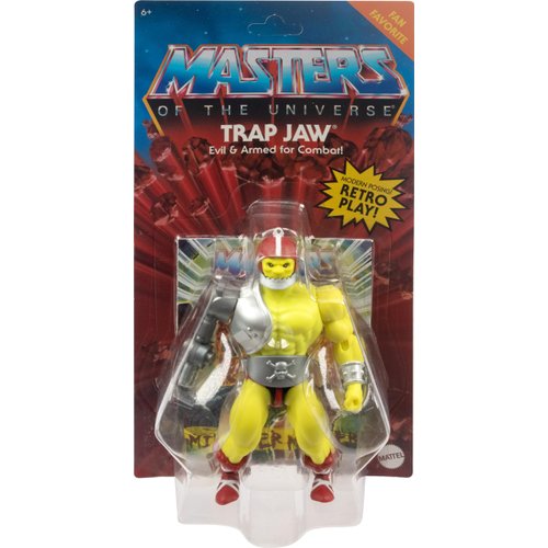 Masters of the Universe Origins Action Figure, Trap Jaw Collectible, MOTU Evil and Armed Villain, 16 Posable Joints, 5.5 Inch with Accessories