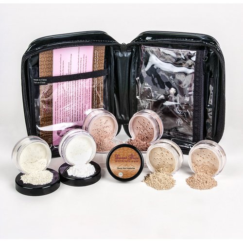 XXL KIT with CASE (FAIR 2) Mineral Makeup Set Bare Face Matte Powder Foundation