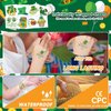 EMOME 50 Sheets Glitter Shamrock Tattoos Stickers, Individually Wrapped Glitter Irish Tattoo Stickers St Patricks Day Decorations Accessories, Glitter Temporary Tattoos for Kids St. Patrick's Day