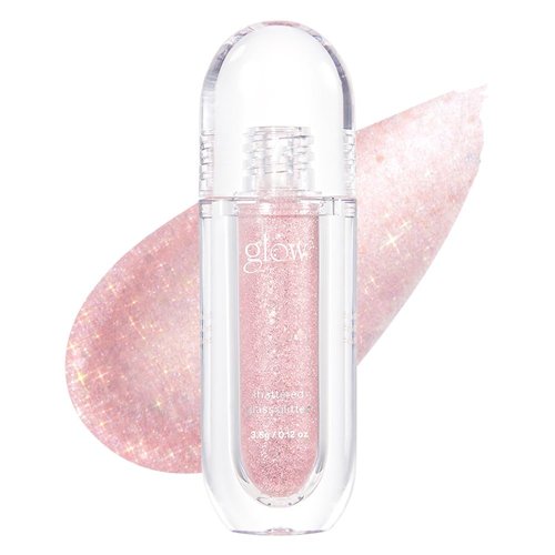 glow Shattered Glass Glitter #Division : Long Lasting, Shimmering Eye Glitter, Liquid Glitter Eyeshadow & Highlighter with Precision applicator, 0.1 oz