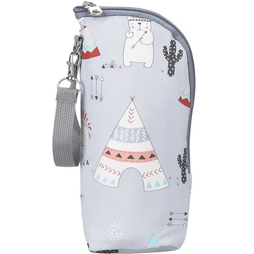 Kisangel Infant Bottles 1pc Car Milk Bottle Warmer Portable Baby Bottle Bag Insulated Milk Bottle Bag Keep Warm Carrying Sleeve Pouch for Newborn Toddler Baby Bottles