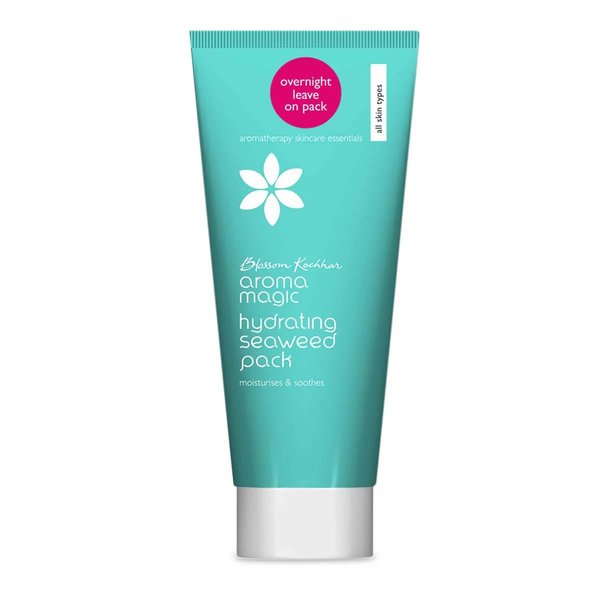 Aroma Magic Hydrating Seaweed Gel Facial Mask | Overnight Face Pack with Aloe Vera | Soothes & Moisturizes Skin | Anti-Aging Mask | for All Skin Types | 3.53 Oz/100g