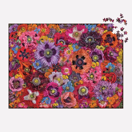 Bees in The Poppies 1000 Piece Puzzle from Galison - Beautiful 27" x 20" Puzzle Featuring Photographs from Troy Litten, Thick & Sturdy Pieces, Challenging Activity for Adults, Unique Gift Idea!