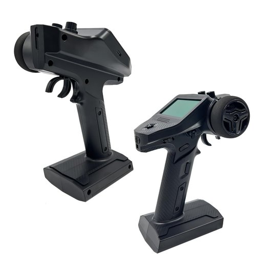 Alaohu Flysky FS-G7P 7 Channels RC Transmitter and Receiver FS-R7P 2.4GHz Surface Radio Controller System for RC Crawler, Buggy, Cars and Boats (Upgrade Sponge Steering Wheel)