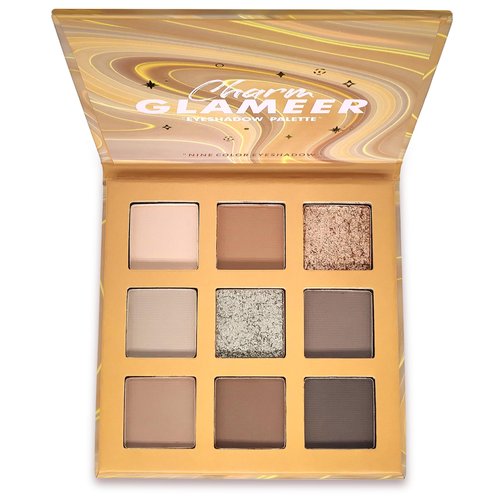 Eyeshadow, 9 Colors Eyeshadow Palette, Matte&Glitter&Shimmer Eyeshadow,for Eye Makeup Long Lasting Waterproof Eye Makeup Palette, Glitter Shimmer Professional Bright-Colored Eye Shadow(G005-1)