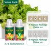 Hydroponic Nutrients (1000ml in Total) A & B Plant Food for Plant Growth, Indoor Plant Fertilizer for Hydroponics Growing System, Hydroponics Supplies Plant Food for Vegetables, Fruits, Flowers Thrive