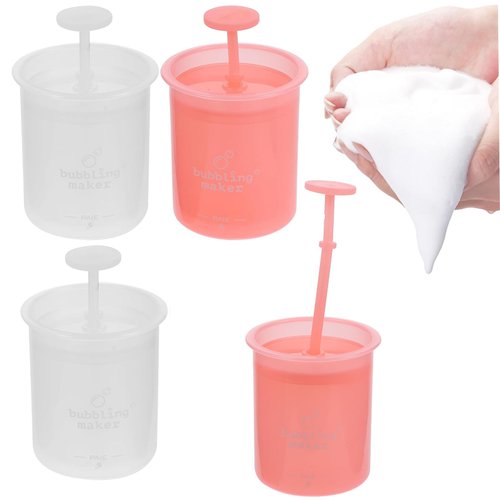 Beavorty Face Foam Maker Facial Bubble Maker Rich Cream Foamer Cup Plastic Skincare Tool Maker Cup Cleansing Foaming Maker for Wash Facial Skin