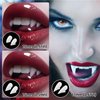 CIKICY Vampire Teeth Halloween Party Favors Vampire Fangs Kids, Fake Fangs Teeth Realistic Cosplay Werewolf Vampire Accessories, Scary Kids Party Decorations Halloween Teeth Makeup Gifts