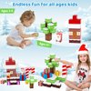 HEVARAL 100PCS Magnetic Blocks, Magnetic Building Blocks Set for Boys Girls, Build Magnet Blocks Set with Christmas-Themed, Magnetic Tiles for Kids STEM Sensory Toys, for Kids Ages 3 4 5 6 7 8 9