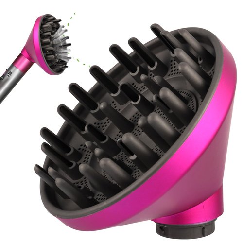 Upgraded Diffuser Attachments for Dyson for Airwrap Styler, Hair Dryer Diffuser Nozzle Attachment for Airwrap HS05 HS03 HS01 (Pink)