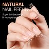 AILLSA Clear Coffin Nail Tips - 504pcs Short Gel Nail Tips Soft Full Cover False Nail Tips Pre-shaped Nails Tips Acrylic for Extensions Gel DIY Salon Art 12 Sizes