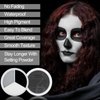 MEICOLY Black White Light Grey Face Body Paint Palette,Halloween Face Paint Clown Black White Makeup for Adults and Kids,Professional Body Paint Face Painting for SFX Cosplay Makeup