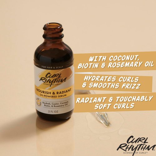 Curl Rhythm Deep Moisturizing Curl Shampoo - Curly Hair Shampoo for Hydration - With Shea Butter and Coconut - Silicone and Sulfate Free - 10 oz