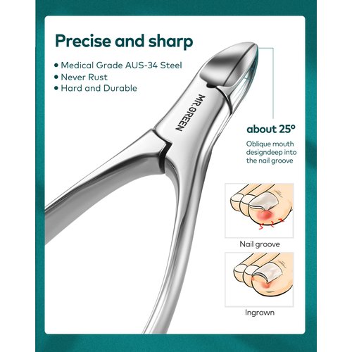 Manicure Set, Pedicure Sets, Nail Clipper Stainless Steel Professional Nail Cutter with Travel Case