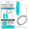 Vive CPAP Tube Cleaning Brush - Stainless Steel Cleaner for Mask and Pipe - Wire Bristle Solution - for 7 Foot Hose and 22 mm Diameter - Portable, Flexible and to Easily Clean Standard Tubing Kit