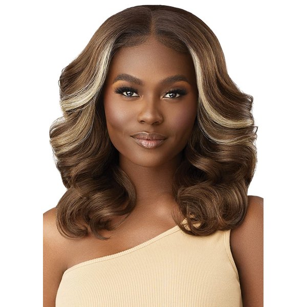 Outre Lace Front Wig - Perfect Hair Line 13X4 - Imani (JET BLACK 1)