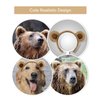 Beviliu 2 Pack Bear Ears, Bear Ears Headband Adult Women's Headbands Face Wash Headband Bear Costume Decoration Suitable for Cosplay