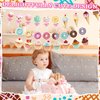 Saypacck 64 Pcs Candyland Party Decorations Includes 8 Pack Donut Theme Party Banner Ice Cream Lollipop Cupcakes Party Banner Hanging Donut Garland Kit for Grow up Party Birthday Party Supplies