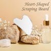 Mozziibazy Stainless Steel Gua Sha Facial Tools Heart Shaped Guasha for Face Metal Gua Sha Tighten Skin Massage Guasha Beauty Tool for Body Eyes Neck