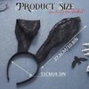 GORTIN Lace Bunny Ears Headband Black Sexy Bunny Hair Band Rabbit Ears Headpiece Halloween Masquerade Costume Hair Accessory for Women