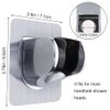 TCOTBE 2 Pieces Removable Shower Head Holder Adjustable Handheld Shower Head Holder Strong Shower Head Holder Suction Punch-Free Drill Free Adhesive Suction Cup Shower Wand Shower Hose Holder