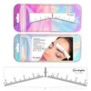 Eyebrow Ruler Stencils, Mapping Brow Tools Microblading Stickers Permanmemt Makeup Eyebrow Shaping Kit Self Adhesive Measurement Ruler for Tattoo Supplies (1 Bag - 10Pcs)