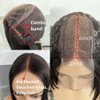 2X6 Deep Parting SKINLIKE Real HD Human Hair Short Bob Wigs Pre Plukced 0.10mm Ultra-thin Invisible Swiss HD Lace Closure Single Knot Undetectable Melted Lace Closure Wigs 180% Density 10Inch
