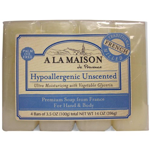 A La Maison Bar Soap Valu Pak Unscntd 4/3.5 Oz