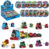 ENHANA 12PCS Train Toys Eggs Sets, Eggs Building Gift Easter Eggs with Train Building Blocks for Kids Easter Basket Gifts, Easter Basket Filler, Easter Egg Hunt Prize Toys