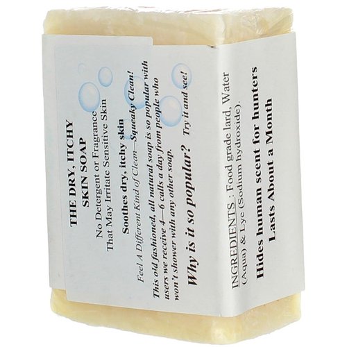Grandma's Pure Lye Soap Bar, Unscented Face & Body Wash Cleans with No Detergens, Dyes & Fragrances - 60018, Pack of 2