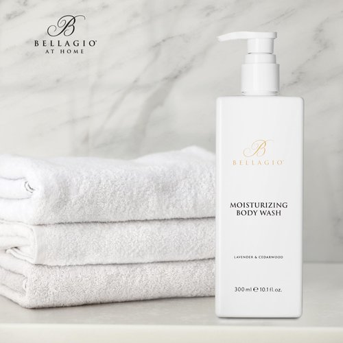 Bellagio Moisturizing Body Wash - Scented with Cedarwood, Green Mandarin, Lavender - Vegas Hotel Body Wash - 10 oz