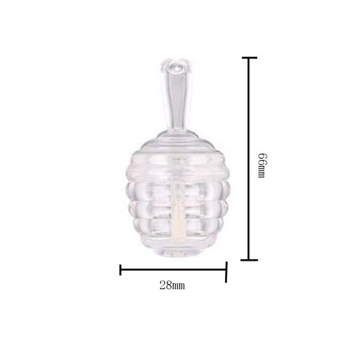 6 Pieces Empty Lip Gloss Tubes Reusable Lip Gloss Containers Honey Pots Shaped Lips Gloss Tube 9 ml Empty Refillable Lips Gloss Bottles DIY Cosmetics Lipstick Containers, Transparent