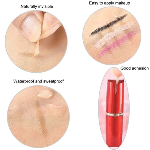 BlingKingdom 1200pcs Self-Adhesive Invisible Double Eyelid Tape Eyelid Lift Strips Instant Eyelid Stickers Eye Tapes Fiber for Hooded Droopy Uneven Mono-eyelids with Fork Rods and Tweezers