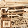 ROKR 3D Wooden Puzzle for Adults Mechanical Car Model-DIY Building Vehicle Kits-Brain Teaser Toys-Gift for Men Women Kids on Birthday/Christmas Day (Steam Train Model with Carriage)