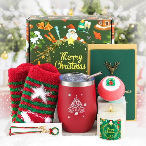 Christmas Gifts for Women, 2024 Christmas Gift Ideas, Womens Christmas Gifts Boxes and Christmas Mugs, Funny Christmas Gifts for Coworkers, Mom, Wife, Sister, Teachers, Unique Christmas Gifts for Her