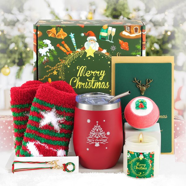 Christmas Gifts for Women, 2024 Christmas Gift Ideas, Womens Christmas Gifts Boxes and Christmas Mugs, Funny Christmas Gifts for Coworkers, Mom, Wife, Sister, Teachers, Unique Christmas Gifts for Her