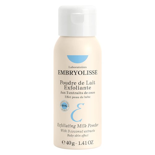 Embryolisse Exfoliating Face Scrub Powder - Facial Cleanser that Exfoliates, Tones and Softens the Skin - With Coconut & Milk Powder - for All Skin Types, Even Sensitive, 1.41 Oz