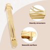 Cinaci 20 Pack 10cm /4 Inch Blank Plain DIY Craft Gold Metal French Hair Barrettes Snap Hair Clips Clasps for Women Girls Teens Hair Accessories (4 Inch)