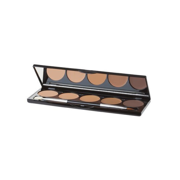 Jolie Ultra Blendable 5 Shade Cream Contouring & Highlighting Palette (Medium)