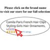 Camila Paris NV07 French Hair Clip for Women, Black 3 Teeth Ponytail Holder, Girls Hair Claw Clips Jaw Fashion Durable Styling Hair Accessories for Women, Strong Hold No Slip Grip, Made in France