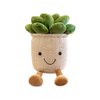 XZJMY 1Pack Succulents Plush Toy,Potted Plant Stuffed Plush Pillow Decoration,Cute Plants Plush Toy, Plush Toy Gift for Kids Girls (Khaki,Succulents)