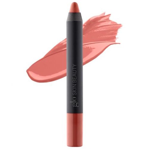 Glo Skin Beauty Cream Glaze Lip Crayon | New Neutral Shades, Mid-Tone Mauve Nude (Woodrose)